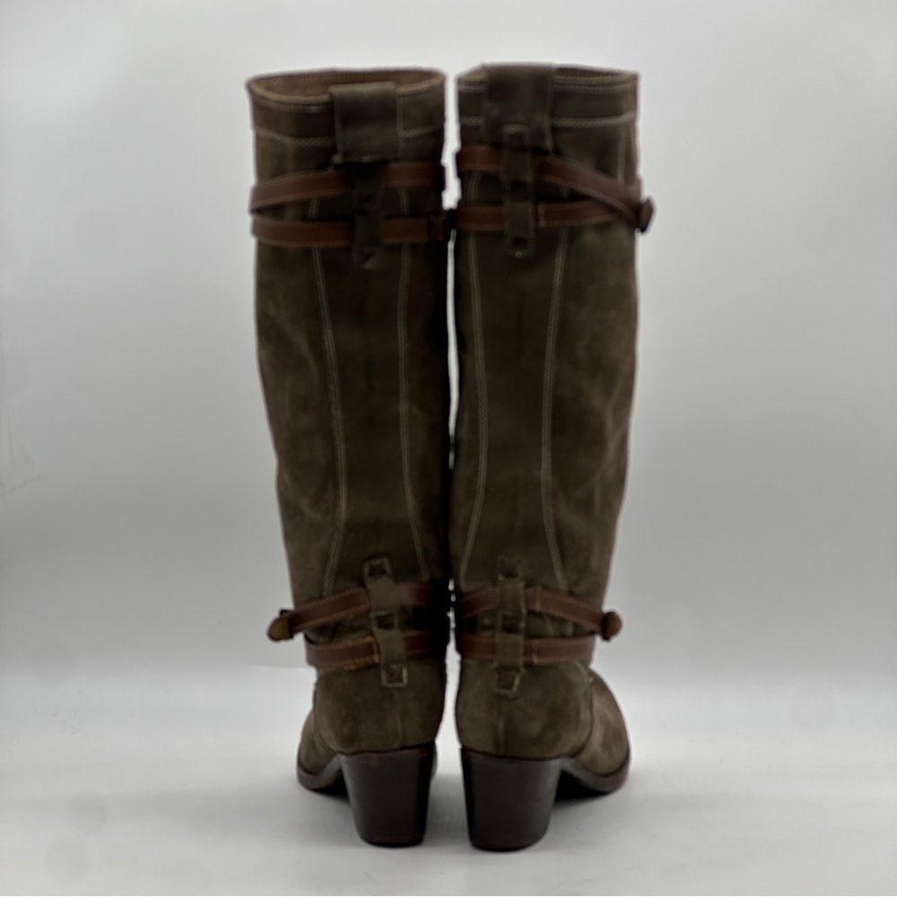 Frye Jane Strappy Suede Boots. Size 9 - Picture 6 of 10